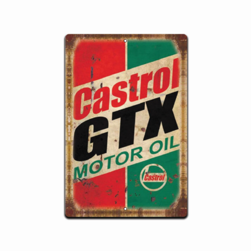 Castrol Oil Gtx - Castrol GTX Vintage Looking Gas Oil