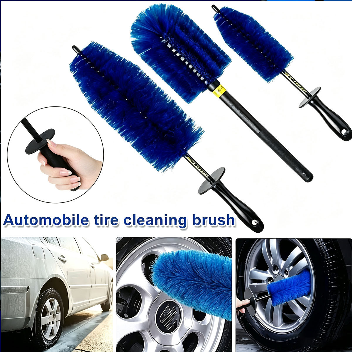 Car Tire Cleaning Brush Long H - Interior Detailing Kit review and price